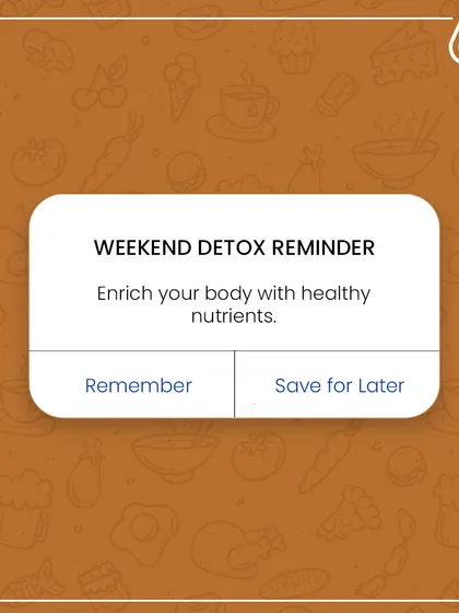Here's your weekend detox reminder! After a long week, it's important to enrich your body with healthy nutrients to reset and rejuvenate for the week ahead.