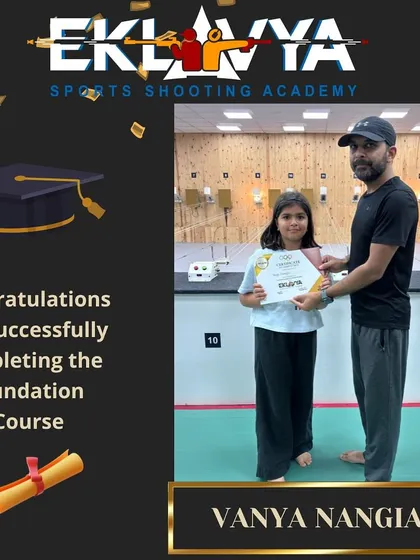 Every great journey starts with a single step. We celebrate Vanya as she successfully completes her foundation course, mastering the fundamentals of air weapon shooting and beginning her path to becoming a confident, disciplined athlete.