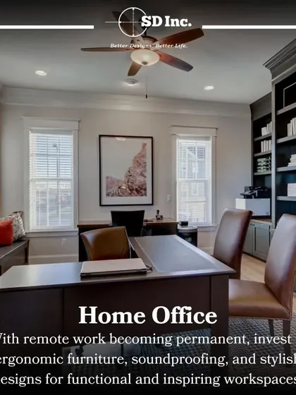 With remote work becoming more common, a well-designed home office is essential. We focus on ergonomic furniture, soundproofing, and stylish designs to create a functional and inspiring workspace at home.