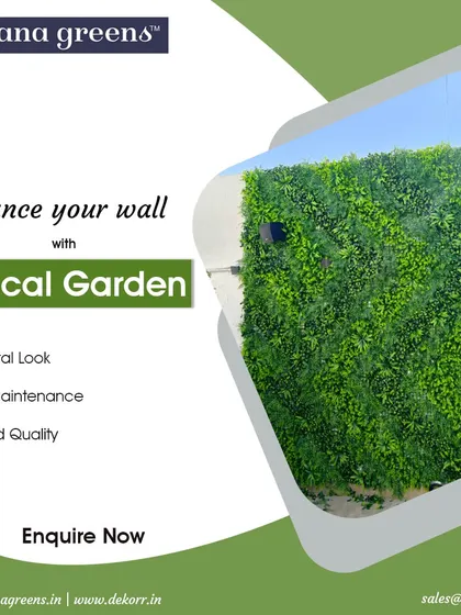 This simple yet elegant vertical garden provides a solid wall of lush green, perfect for an outdoor or balcony setting. It offers privacy and a clean, natural backdrop that requires absolutely no maintenance.