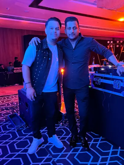 Another shot from our event in Bhopal. Teamwork is everything when you're performing, and collaborating with other musicians is one of the best parts of my job.