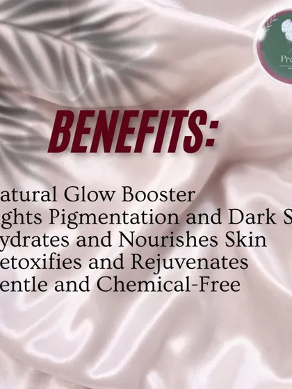 The benefits of my Beetroot Soap include a natural glow boost, fighting pigmentation, hydrating the skin, and providing a gentle, chemical-free cleanse.