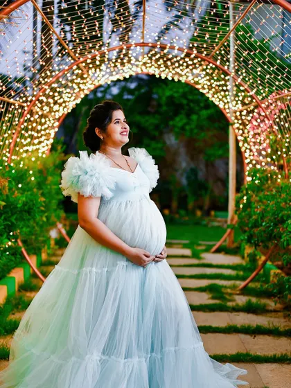 Looking up towards the future. This is another beautiful angle from the light tunnel setup, capturing a sense of hope and wonder.
