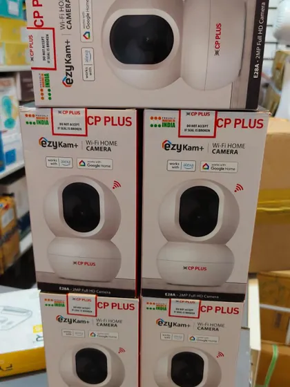 More stock of the popular CP Plus ezyKam+ Wi-Fi cameras, perfect for keeping an eye on your home from your phone.