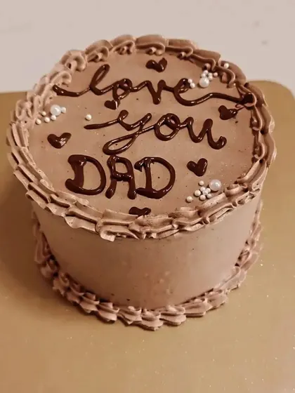 A chocolate version of my Father's Day cake, because you can never go wrong with chocolate.
