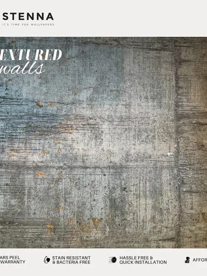 Elevate your space with a texture that speaks volumes. This wallpaper features a rustic, distressed finish, perfect for adding character and an artistic touch to your walls.