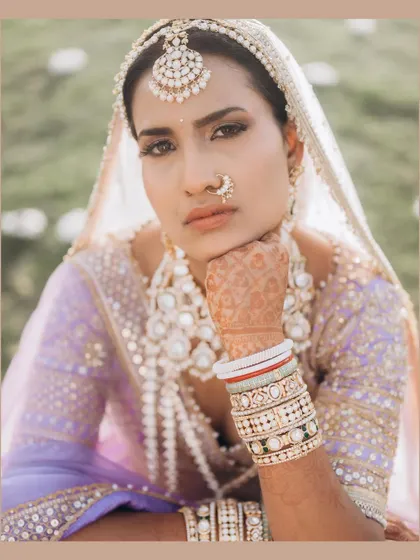 A powerful and confident bridal portrait. I aim to capture the bride's personality, whether it's soft and romantic or bold and striking.