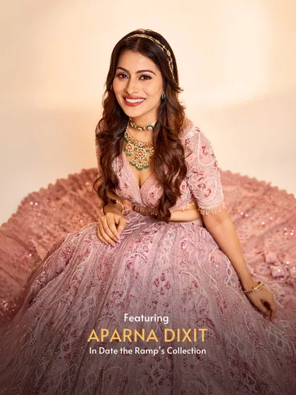 Featuring Aparna Dixit in a dusty rose pink lehenga from my collection. A total wedding vibe you can rent.
