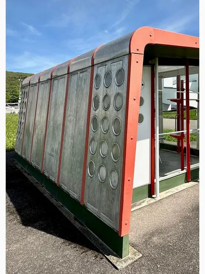 The prefabricated Petrol Station designed by Jean Prouvé around 1953. His work as both designer and constructor, and his innovative use of industrial materials, is a major source of inspiration for my interest in product and furniture design.