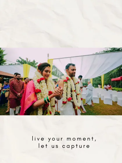 "Live your moment, let us capture." The couple walking hand-in-hand, perfectly embodying my philosophy.