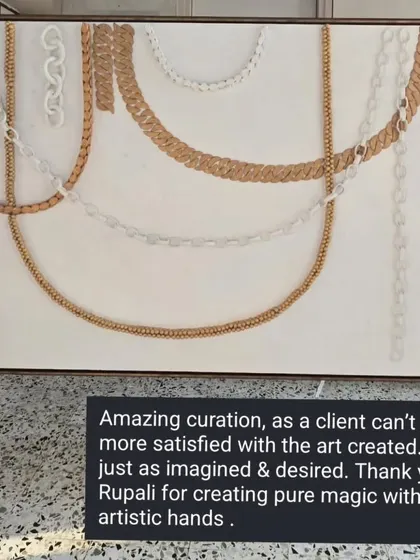 A finished commission piece featuring 3D sculpted chains, along with a wonderful testimonial from the client. Seeing my art bring joy to someone's workplace is the most rewarding feeling.