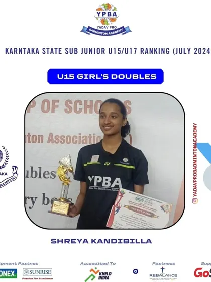These posters highlight the consistent success of my junior and sub-junior players across various state-level tournaments in Karnataka, Tamil Nadu, and Assam, showcasing their achievements in singles and doubles categories.