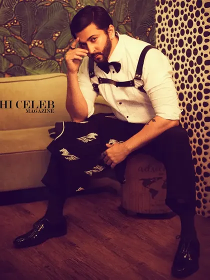 For this Hi Celeb magazine feature with Dheeraj Dhoopar, I went for an unconventional formal look. The combination of a crisp white shirt, suspenders, and a leather body harness creates a look that is edgy, stylish, and completely unique.