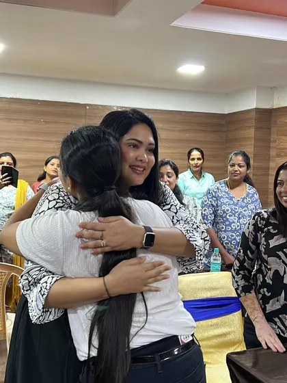 A hug of appreciation. These moments of connection with my students are what make every workshop and masterclass so special.