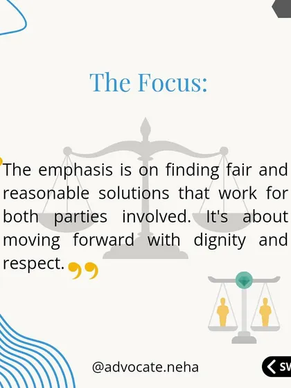 The focus of any separation should be on finding fair and reasonable solutions for both parties. It is about moving forward with dignity and respect.