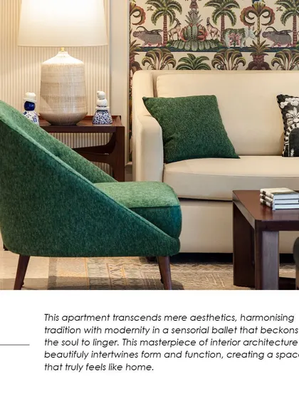 A snippet from the Architectural Digest feature, focusing on the details that make the Max128 apartment feel like home.