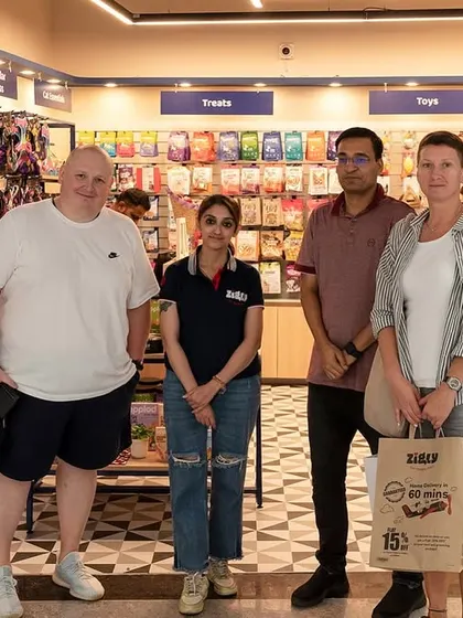 Happy customers exploring our new Mumbai store. I always enjoy seeing pet parents find exactly what they need for their companions.