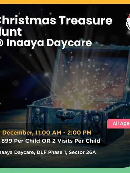 A Christmas Treasure Hunt at Inaaya Daycare, one of the many festive events I find for you across the city.