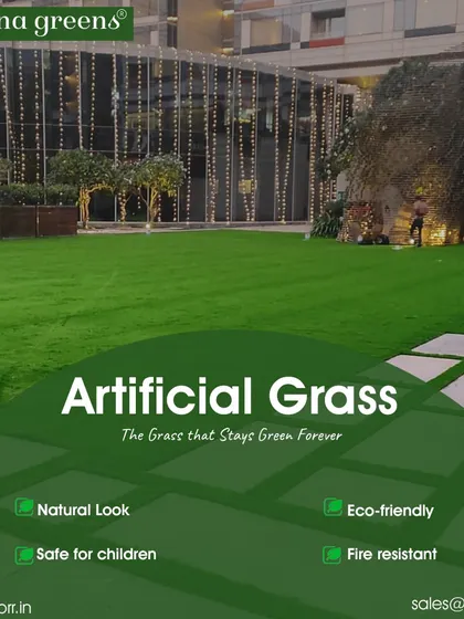 I create lush, maintenance-free lawns for corporate campuses and commercial buildings. This project features a perfectly green artificial lawn that stays pristine in any weather, providing a welcoming environment without the cost and effort of natural grass upkeep.