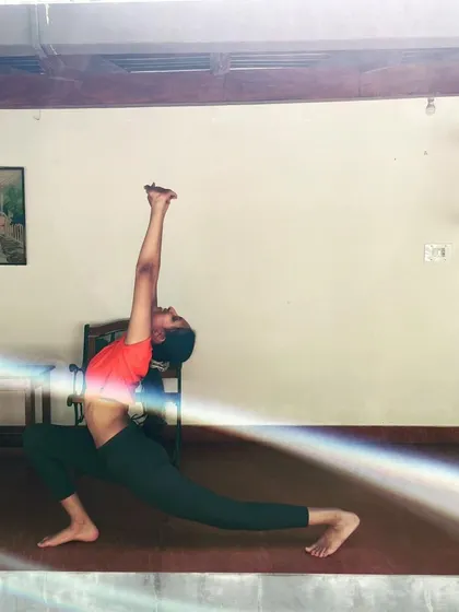 This low lunge variation provides a deep stretch for the hip flexors and quadriceps. It's particularly beneficial if you sit for long periods, as it helps to counteract tightness in the hips.