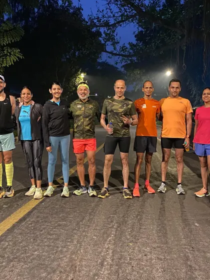 An early morning start for a long run. The roads are quiet, the air is fresh, and the company is the best. This is how we build our endurance base together.
