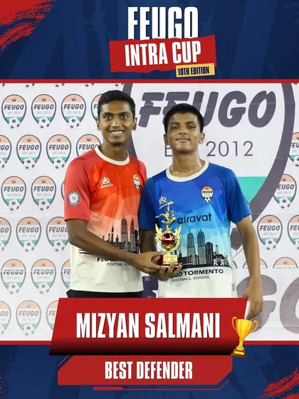 Mizyan Salmani, named Best Defender in the U-15 category for his commanding presence.