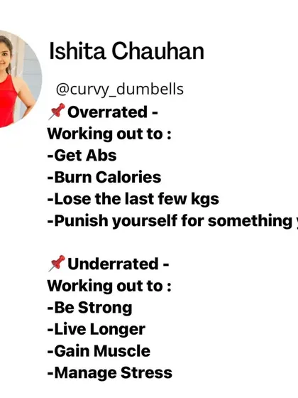 Change your perspective. Working out to be strong, live longer, and manage stress is far more powerful than working out just to burn calories or get abs.
