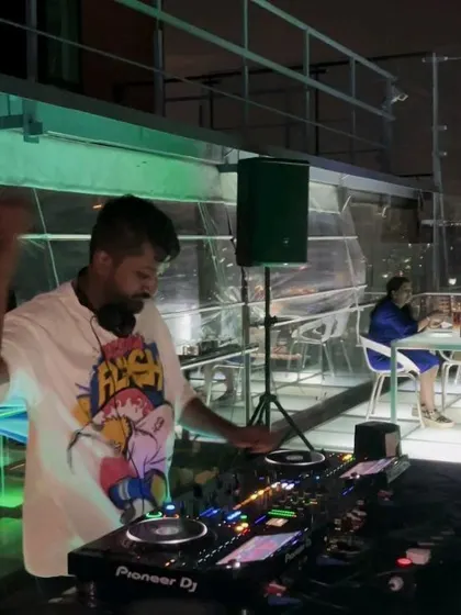 My monthly ritual at Skyye in UB City. Spinning for the Sunday sundowner on the 16th floor is always a highlight.