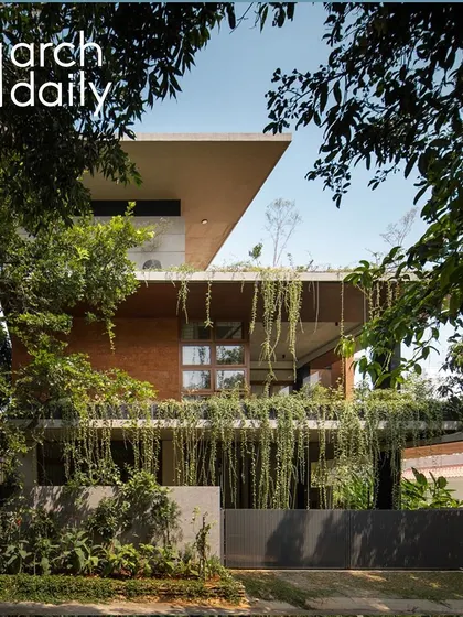A duplicate of the ArchDaily feature image of the front facade.