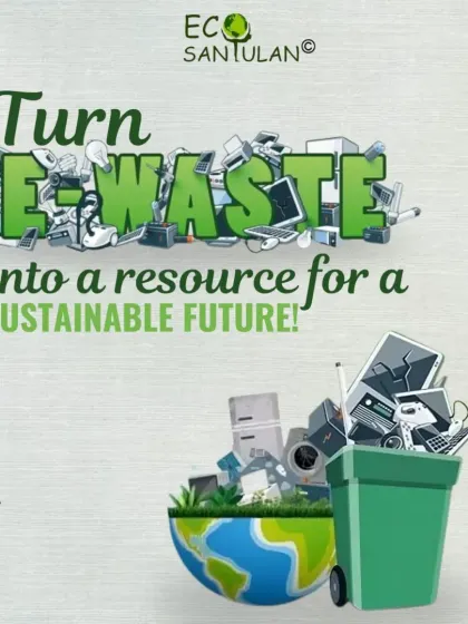 Let's turn e-waste into a resource for a sustainable future. Proper recycling is key to managing the growing problem of electronic waste.