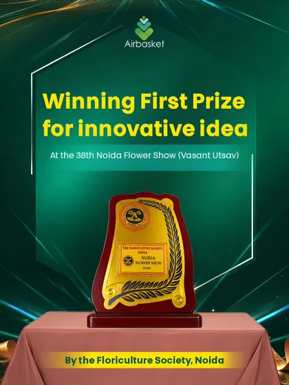 I was so proud and happy to win the First Prize for Innovative Idea at the Noida Flower Show! This recognition from the Floriculture Society of Noida inspires me to keep exploring new ways to share the joy of plants. It's a reminder that we're growing something beautiful together.