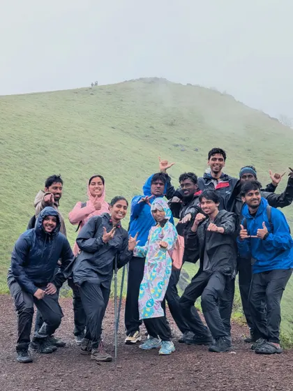 Posing for a victory shot on the trail. The sense of accomplishment after a challenging climb is a feeling like no other.