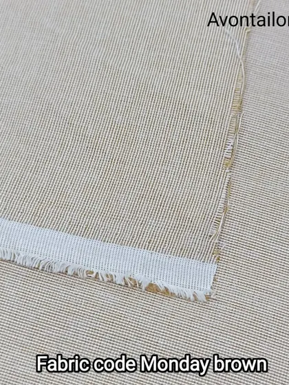 This is a 'Monday brown' Susi Izaar fabric. It is a soft, easy-to-iron cotton that is very comfortable to wear, especially in warmer weather.