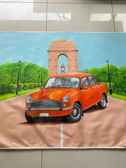 A duplicate image of the finished Ambassador painting.