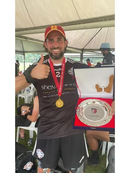 Victory after a long recovery journey. This client, after undergoing our ACL reconstruction rehab program, is back on the field and celebrating a tournament win with his Gaelic football team. This is the ultimate goal of our work.