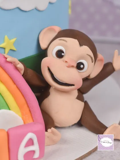 A duplicate image of the monkey figurine, showcasing the detail from a slightly different angle.