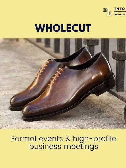 The Wholecut shoe, crafted from a single piece of leather, is the epitome of minimalist elegance. It's reserved for the most formal events and high-profile business meetings.
