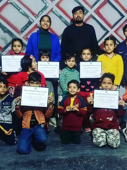 Our group of winners holding their certificates. This picture is pure happiness and pride.