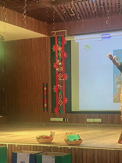 Fun and learning go hand in hand. Our facilitators use engaging activities and props to make complex topics like waste management easy to understand and memorable for young minds.
