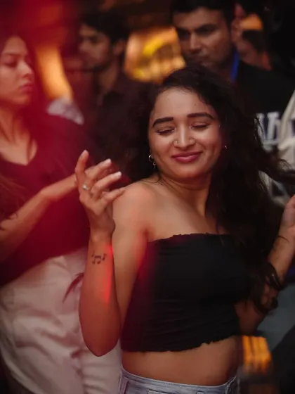 Feeling the music and dancing the night away. This is the vibe at all my events.