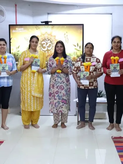 The graduating class of our Batch-2 Meditation Teacher Training Program. These newly certified teachers are now equipped to guide others on a journey of inner peace and self-discovery.
