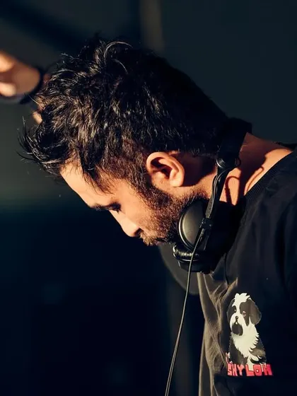 A candid shot from my set at DGTL India. The golden hour light created a beautiful atmosphere for my early evening performance.