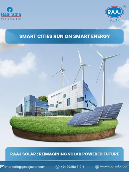 Smart cities run on smart energy. We are reimagining a solar-powered future where modern infrastructure is seamlessly integrated with clean, renewable energy solutions like solar and wind.