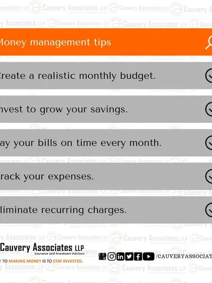 Here are five simple but effective money management tips. Creating a budget, investing your savings, paying bills on time, tracking expenses, and eliminating recurring charges are foundational steps to financial health.