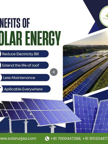 **Here are the key benefits of solar energy.** Beyond reducing your electricity bill, solar extends the life of your roof, requires less maintenance, and is applicable everywhere, making it a versatile green solution.