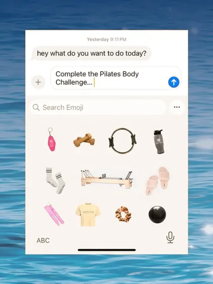 Today's plan: Complete the Pilates Body Challenge. We love seeing our clients set goals and stay consistent.