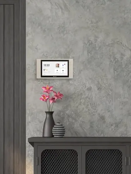 This is an indoor monitor from Bas-IP, part of our visitor management system. It allows you to see and speak with visitors, and you can even issue temporary QR codes for guest access, all managed through your mobile phone for ultimate convenience.