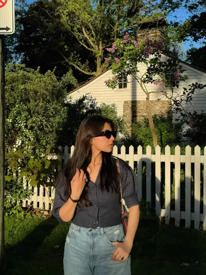 Another shot of the Nykd by Nykaa top, perfect for a simple, serotonin-boosting OOTD.