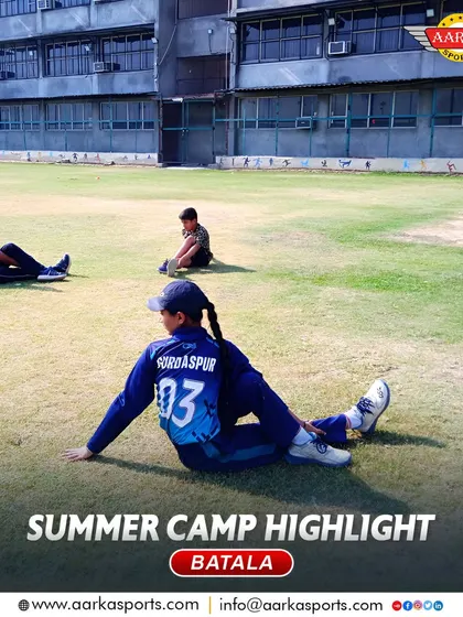 A moment of relaxation and stretching during the Batala summer camp. We teach our students the importance of physical conditioning and recovery.