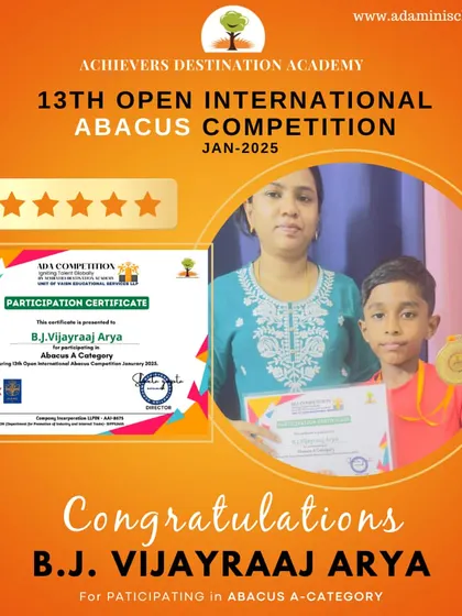 B.J. Vijayraaj Arya from our Dubai center proudly holds his certificate and medal. We celebrate his hard work and success.